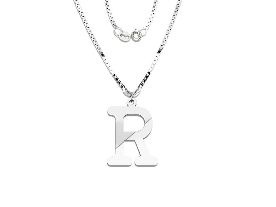 COLGANTE DE INICIAL EN CADENA DE ORO DE 14K