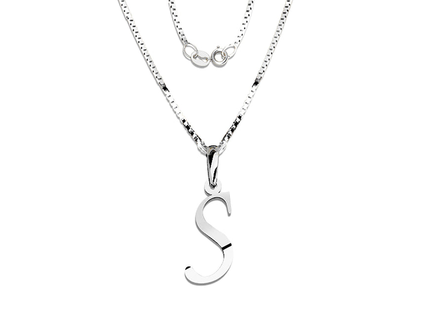 COLGANTE DE INICIAL EN CADENA DE ORO DE 14K