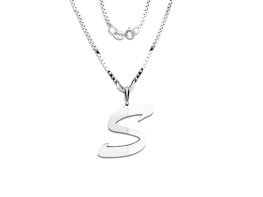 COLGANTE DE INICIAL EN CADENA DE ORO DE 14K