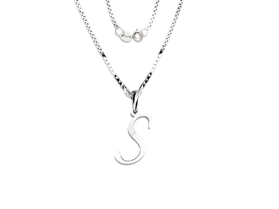 COLGANTE DE INICIAL EN CADENA DE ORO DE 14K