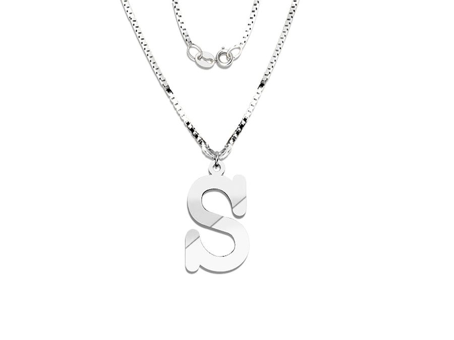COLGANTE DE INICIAL EN CADENA DE ORO DE 14K