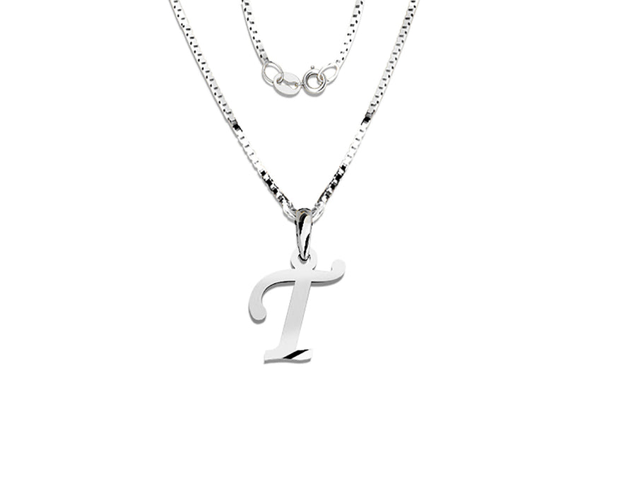 COLGANTE DE INICIAL EN CADENA DE ORO DE 14K