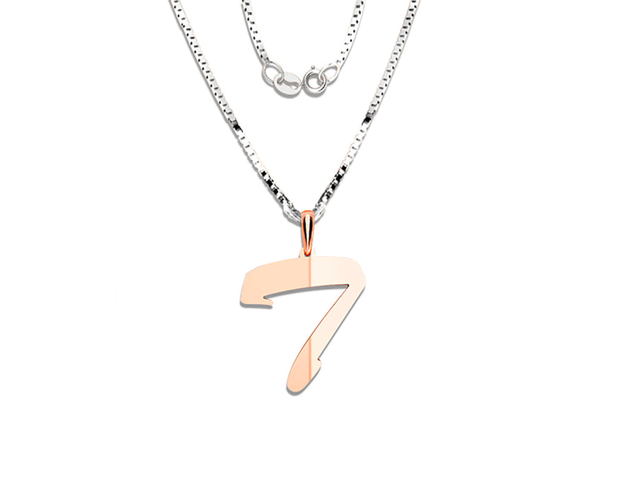 COLGANTE DE INICIAL EN CADENA DE ORO DE 14K