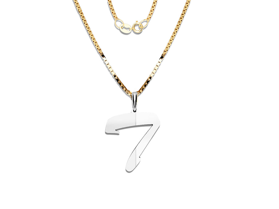 COLGANTE DE INICIAL EN CADENA DE ORO DE 14K