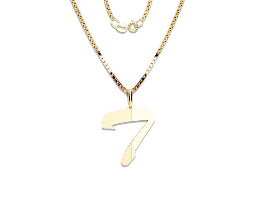 COLGANTE DE INICIAL EN CADENA DE ORO DE 14K