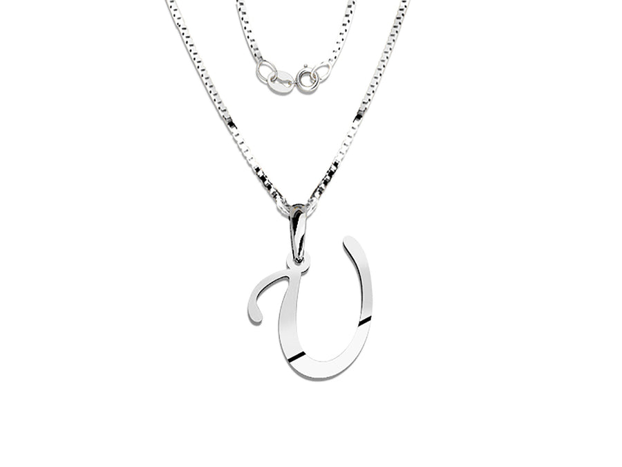 COLGANTE DE INICIAL EN CADENA DE ORO DE 14K