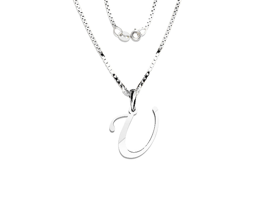COLGANTE DE INICIAL EN CADENA DE ORO DE 14K