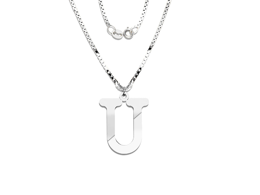 COLGANTE DE INICIAL EN CADENA DE ORO DE 14K