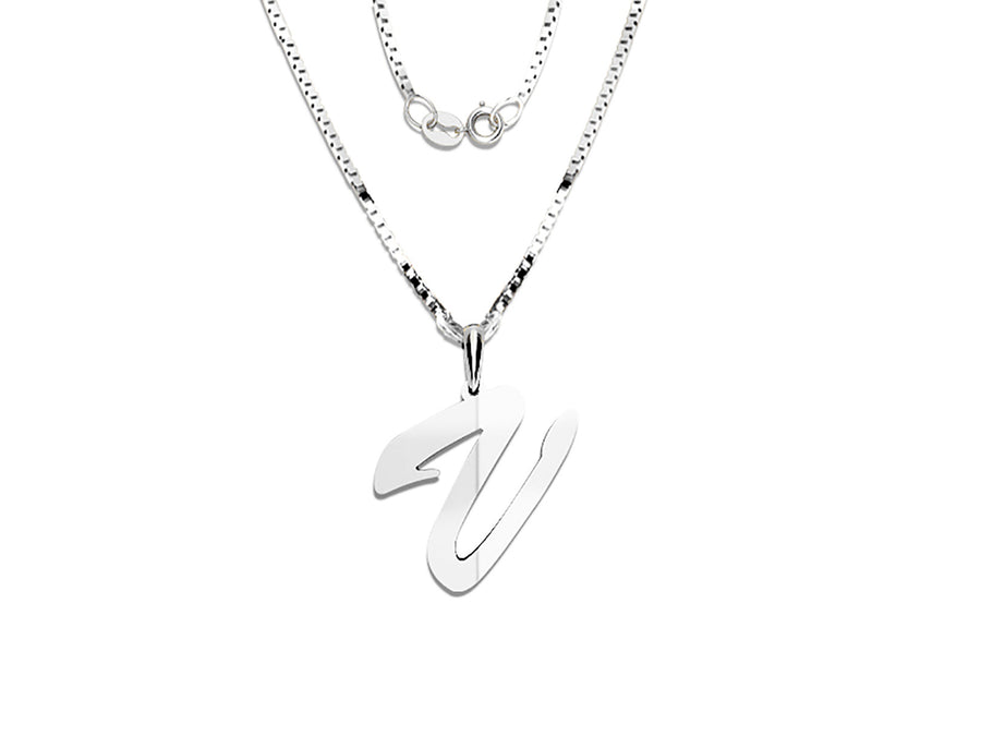 COLGANTE DE INICIAL EN CADENA DE ORO DE 14K